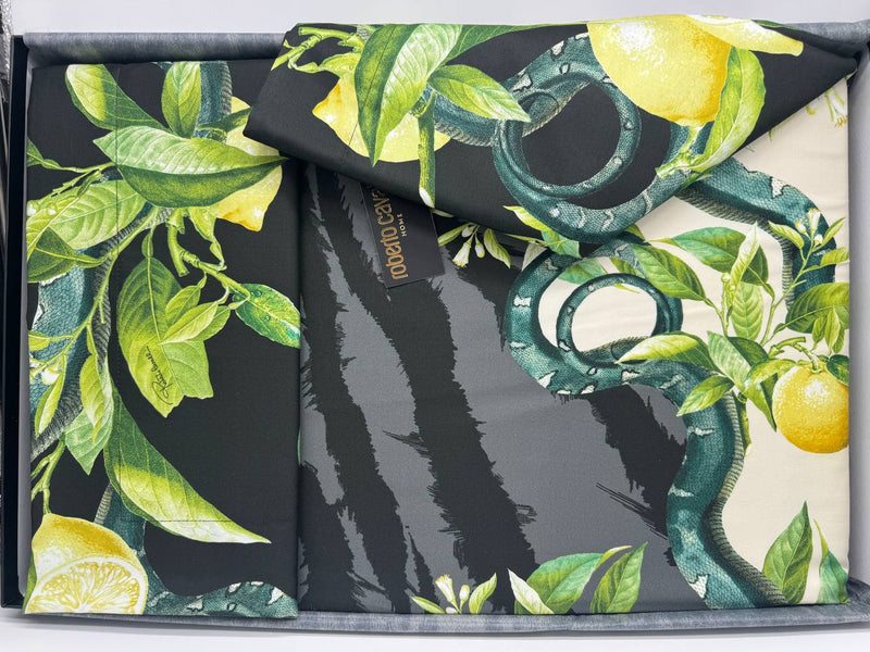Koyu Limonlar Nevresim Takımı Roberto Cavalli