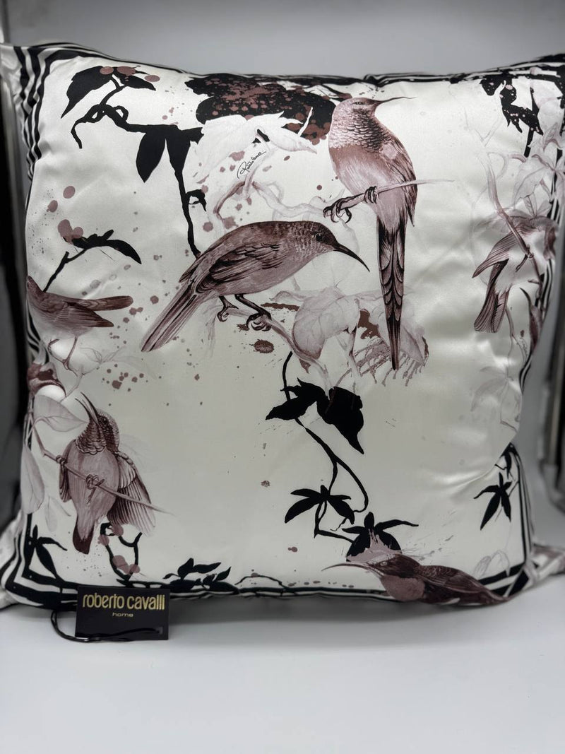 Cuscino  Bird Ramage Silk Roberto Cavalli