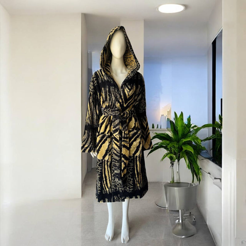 Kapüşonlu bornoz African Zebra Roberto Cavalli 2013751