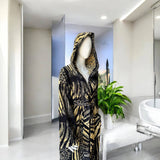 Kapüşonlu bornoz African Zebra Roberto Cavalli 2013751