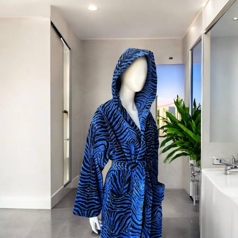 ROBERTO CAVALLI AYNA ZEBRA Kapüşonlu Bornoz